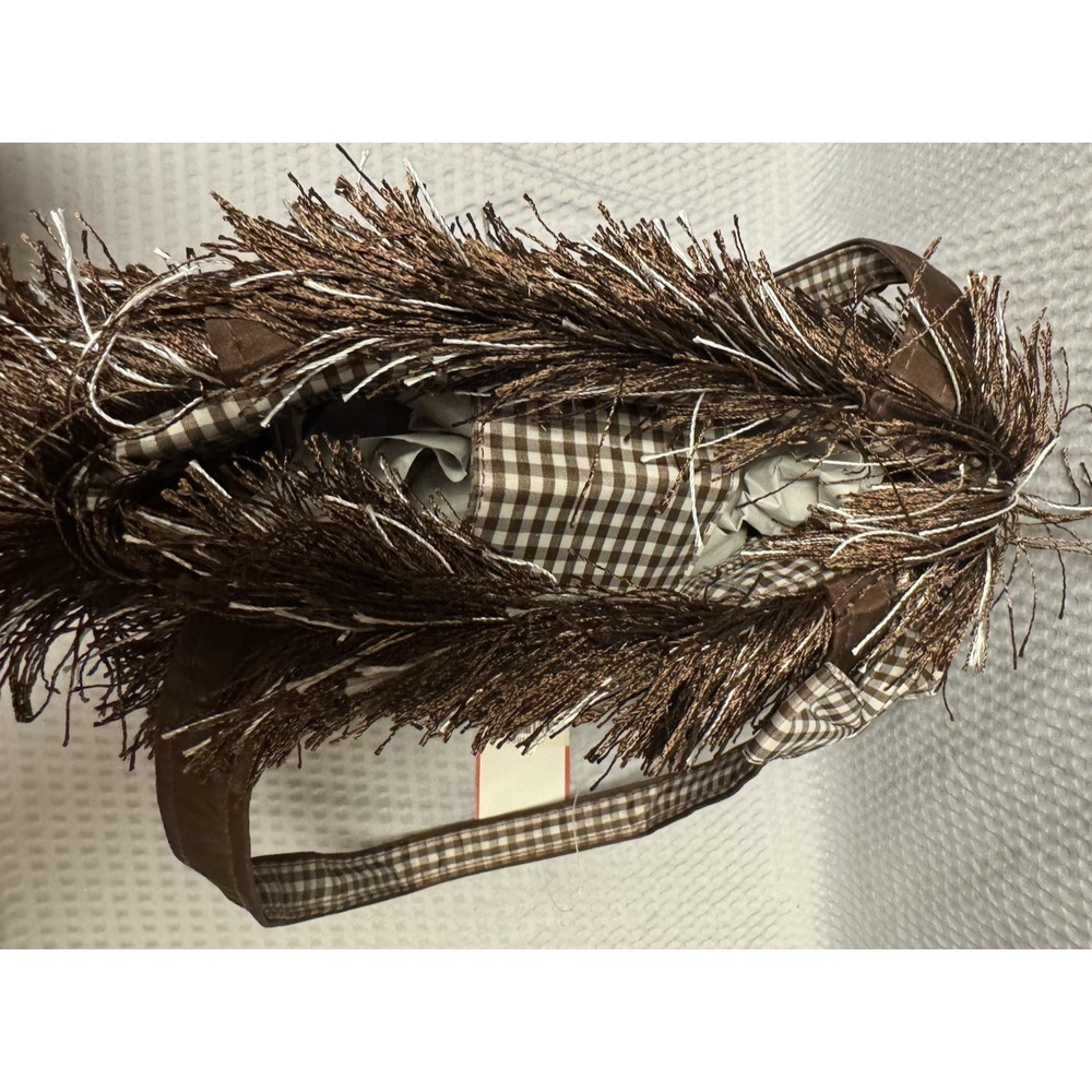 Abetta Accessories Western Fringe Tote Brown Gingham Cowboy Boot Floral‎ NWT Bag - Picture 16 of 16